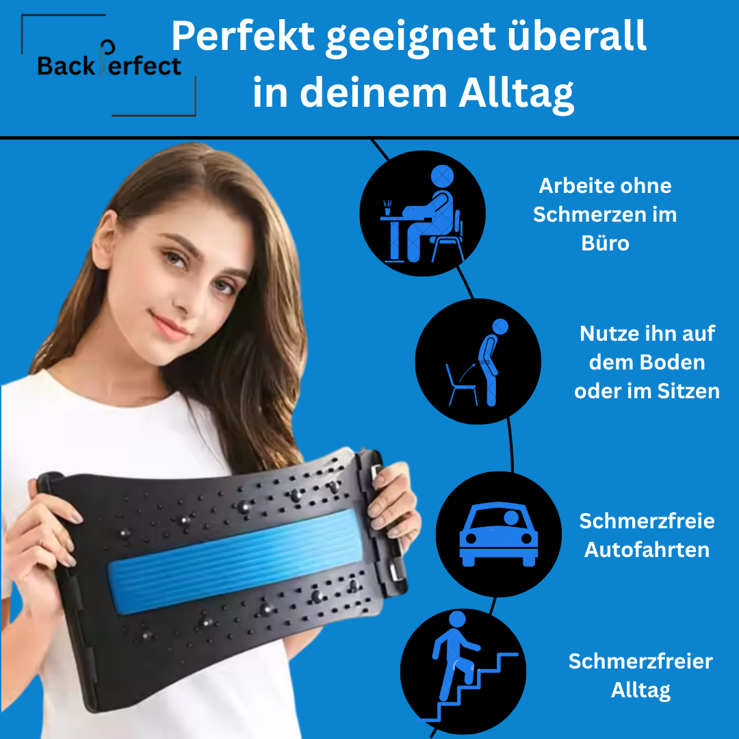 BackPerfect-Rückendehner für effektive Rückenentspannung und Schmerzlinderung zu Hause