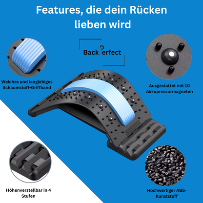 BackPerfect-Rückendehner für effektive Rückenentspannung und Schmerzlinderung zu Hause